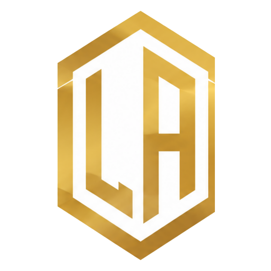 Law Abiding Roofing & Siding hexagon monogram